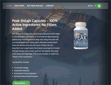 Tablet Screenshot of peakshilajit.com